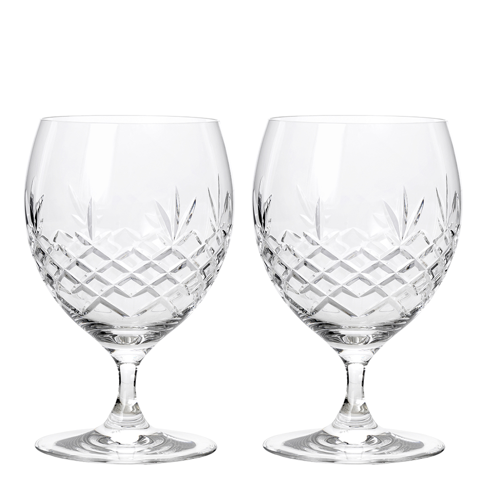 Crispy Eightball Glas på fot 55 cl 2-pack Klar