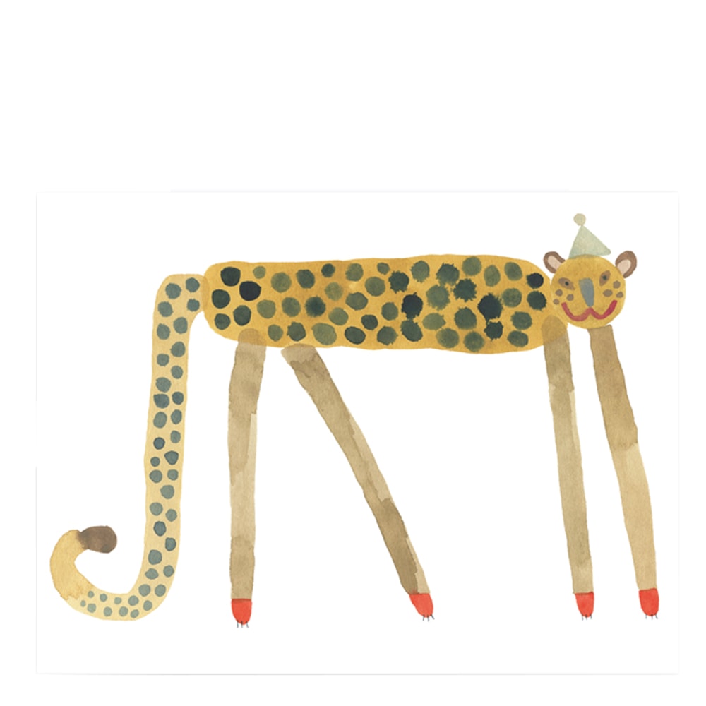 Affisch 30x40 cm Leoparden Elvis