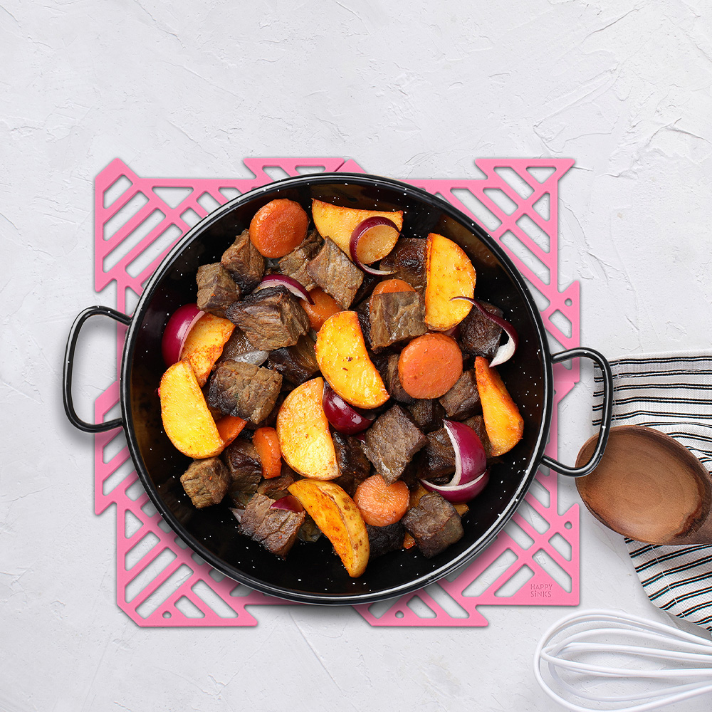 Happy Diskho-skydd Puzzle 4 delar Rosa