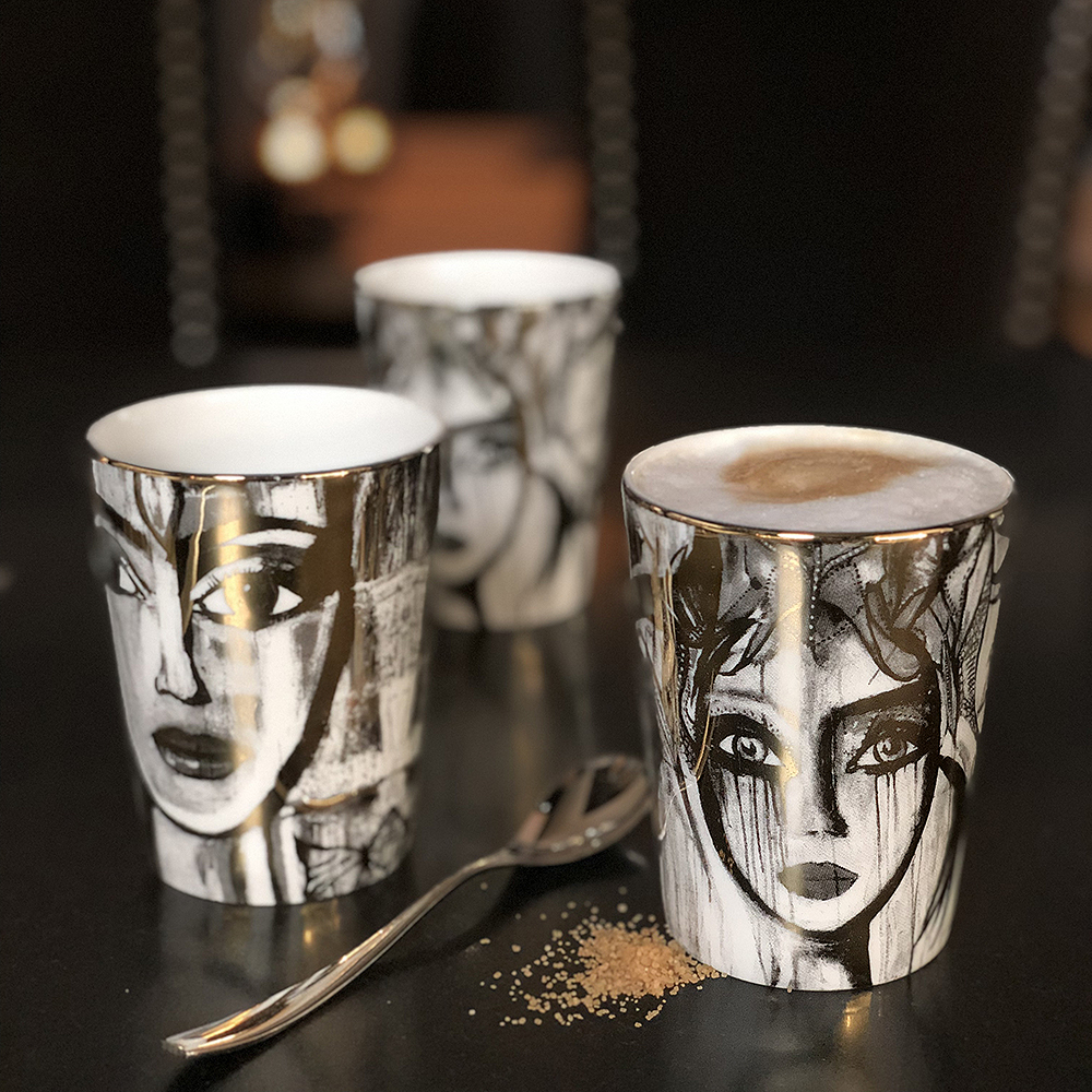 Mugg Butterfly Messenger Gold 30 cl