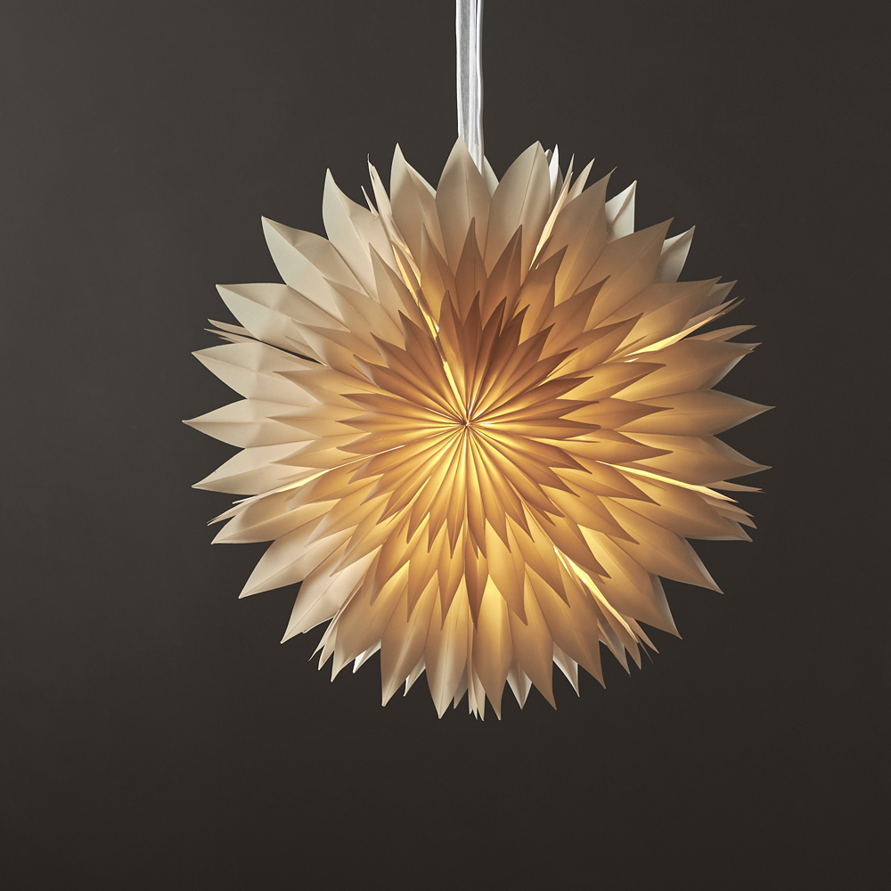 Dis Julstjärna Papper 50 cm Beige
