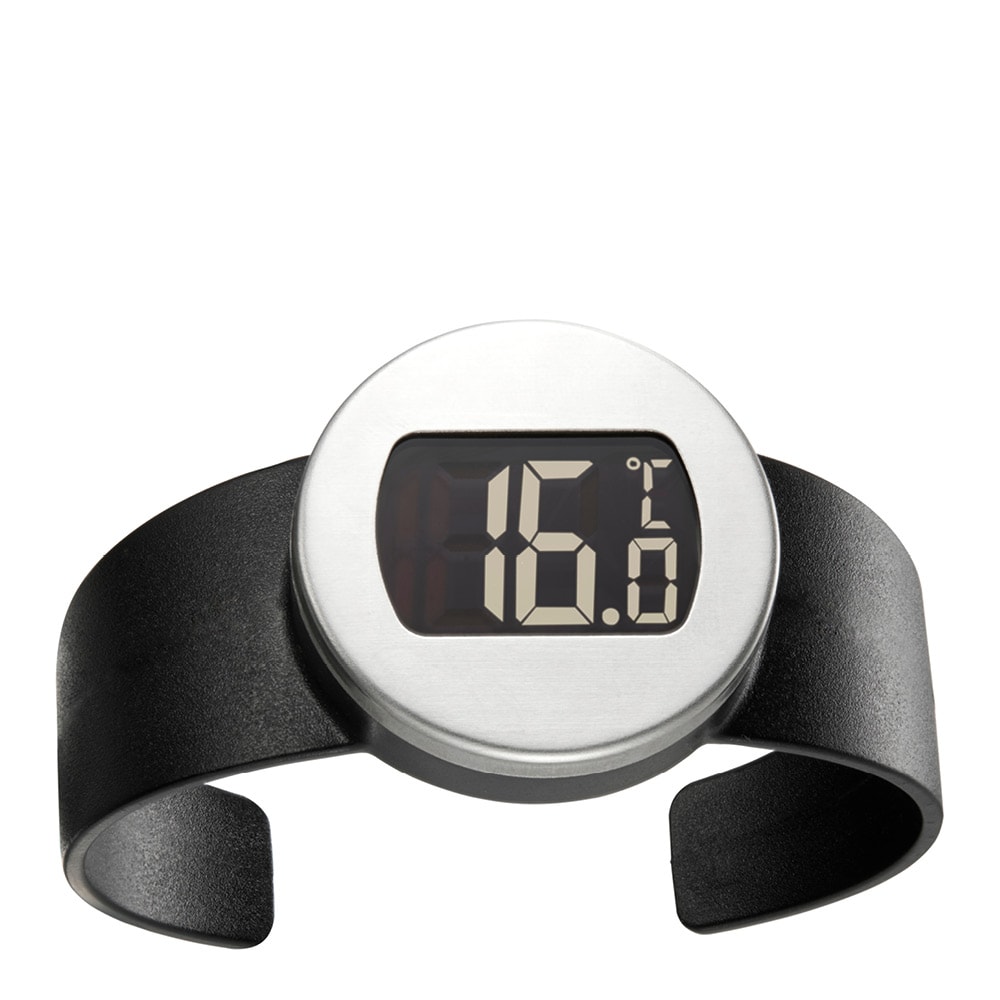 Vintermometer digital 7,5 cm Svart