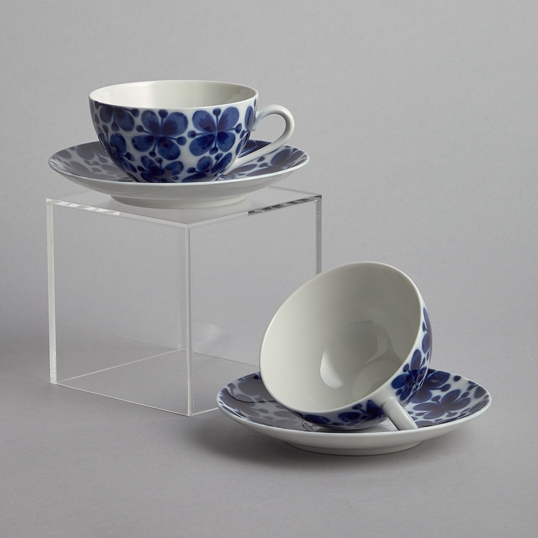 "Mon Amie" Kaffekoppar med fat 2 st