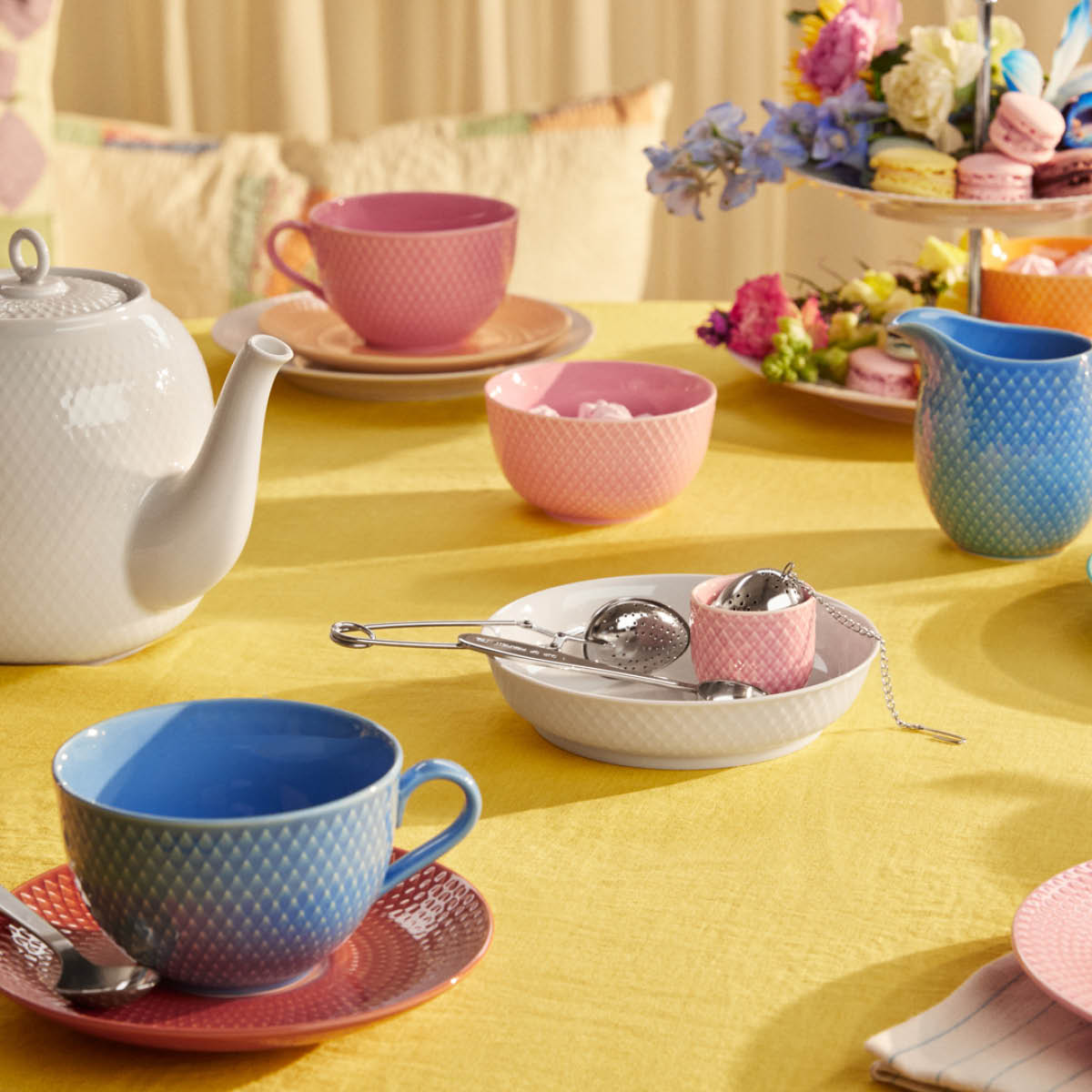 Rhombe Color Skål 11 cm Rosa