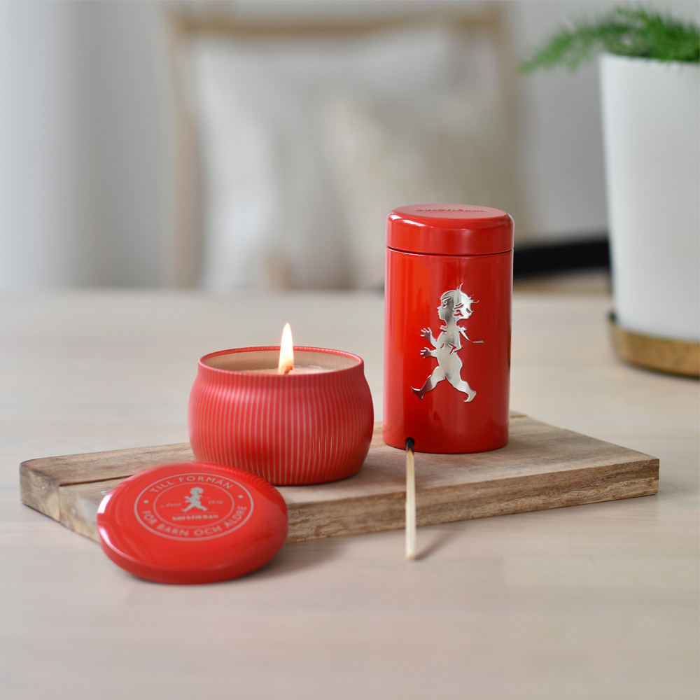 Presentförpackning Doftljus+Tändsticksrör Kanel & Apelsin