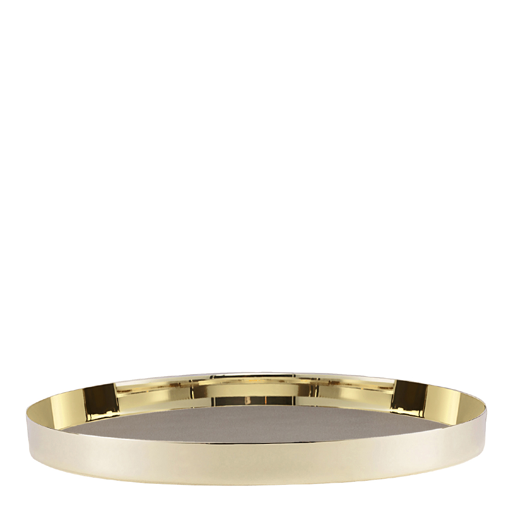 Karui Bricka Mellan 24 cm Mässing/Taupe Grey