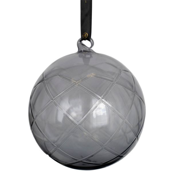 Lux Dekorkula 12 cm Grå