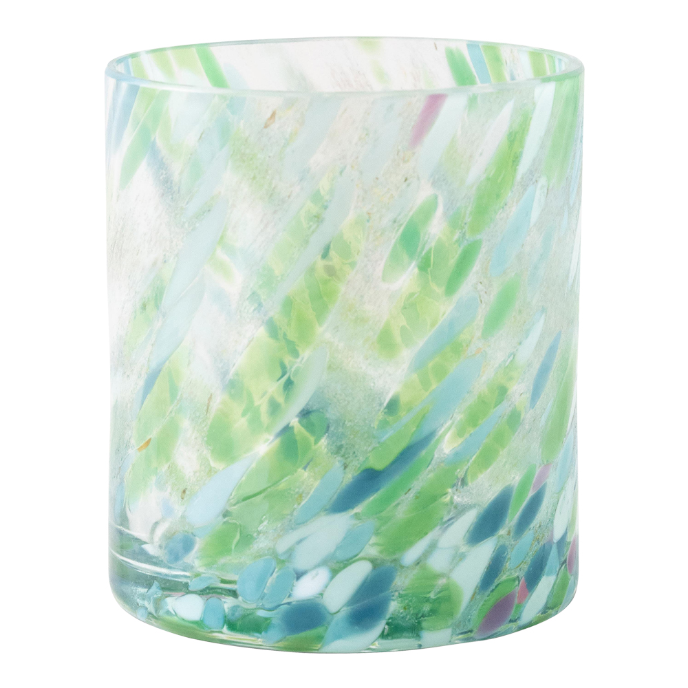 Swirl Ljuslykta 9 cm Grön