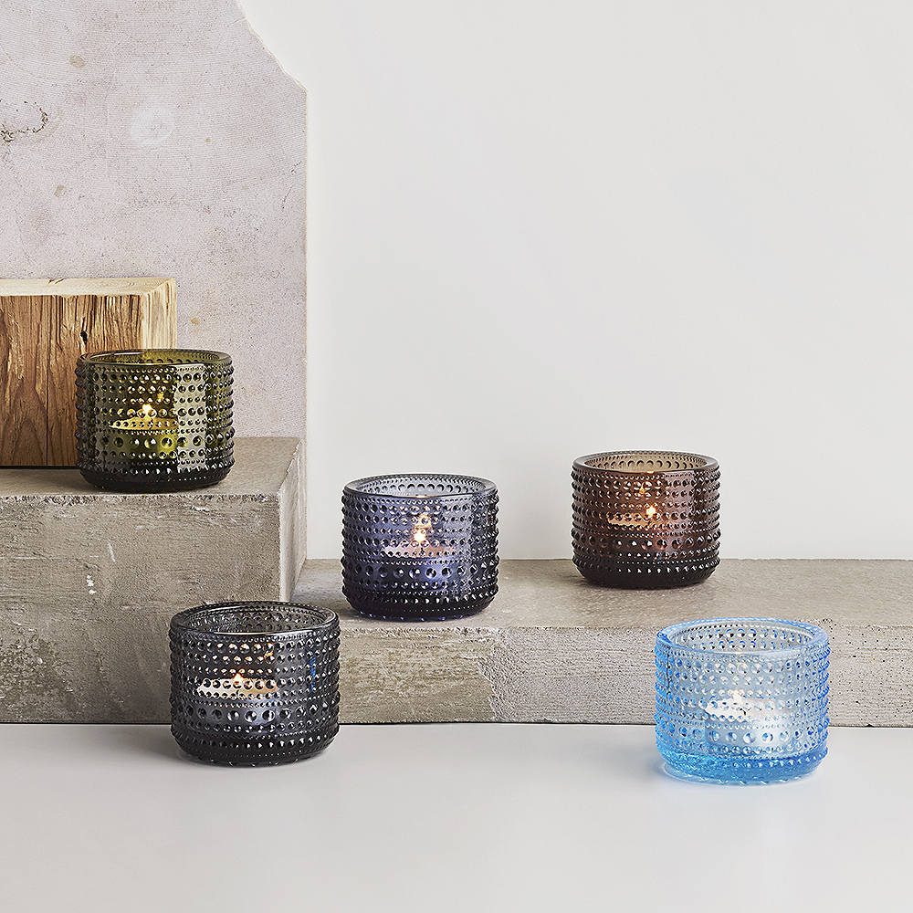 Kastehelmi Ljuslykta 6,4 cm Grå