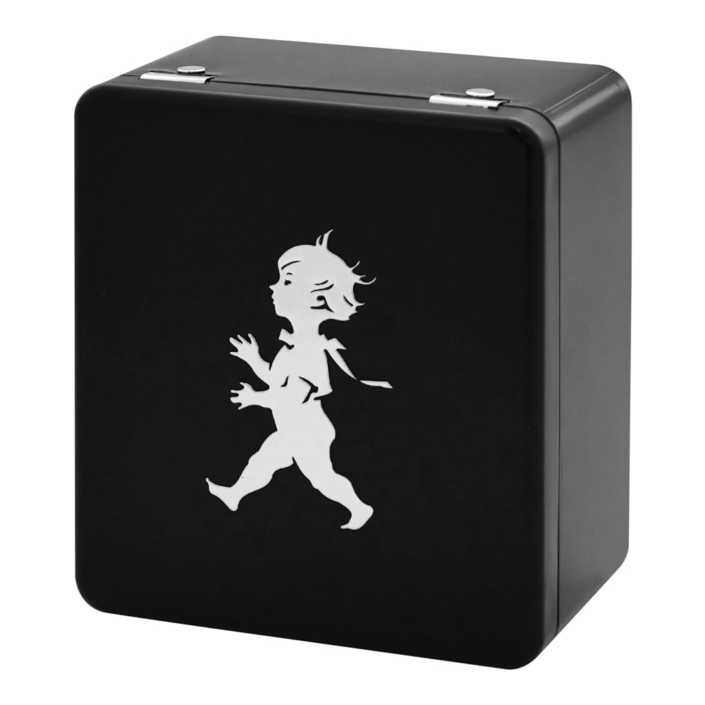 Burk för tepåsar 4 fack Matt Svart