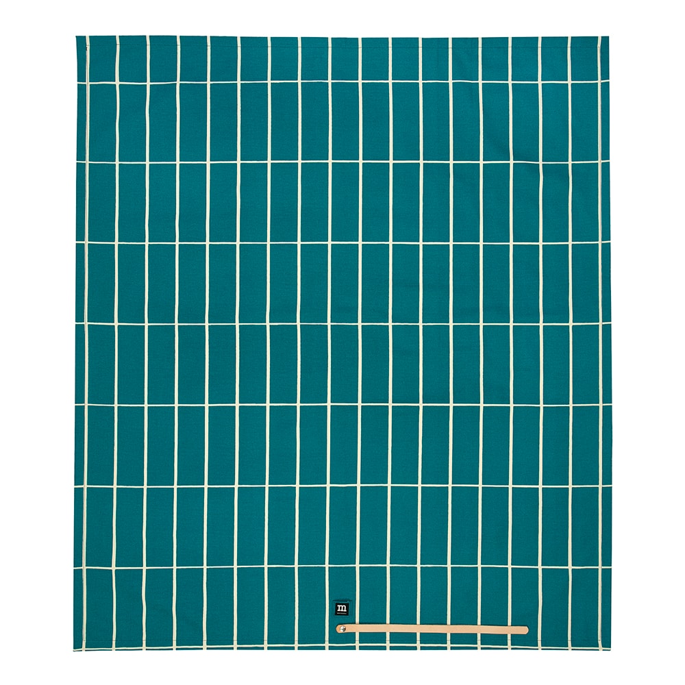 Tiliskivi Picknick Filt 145x160 cm Turkos/Vitrutig