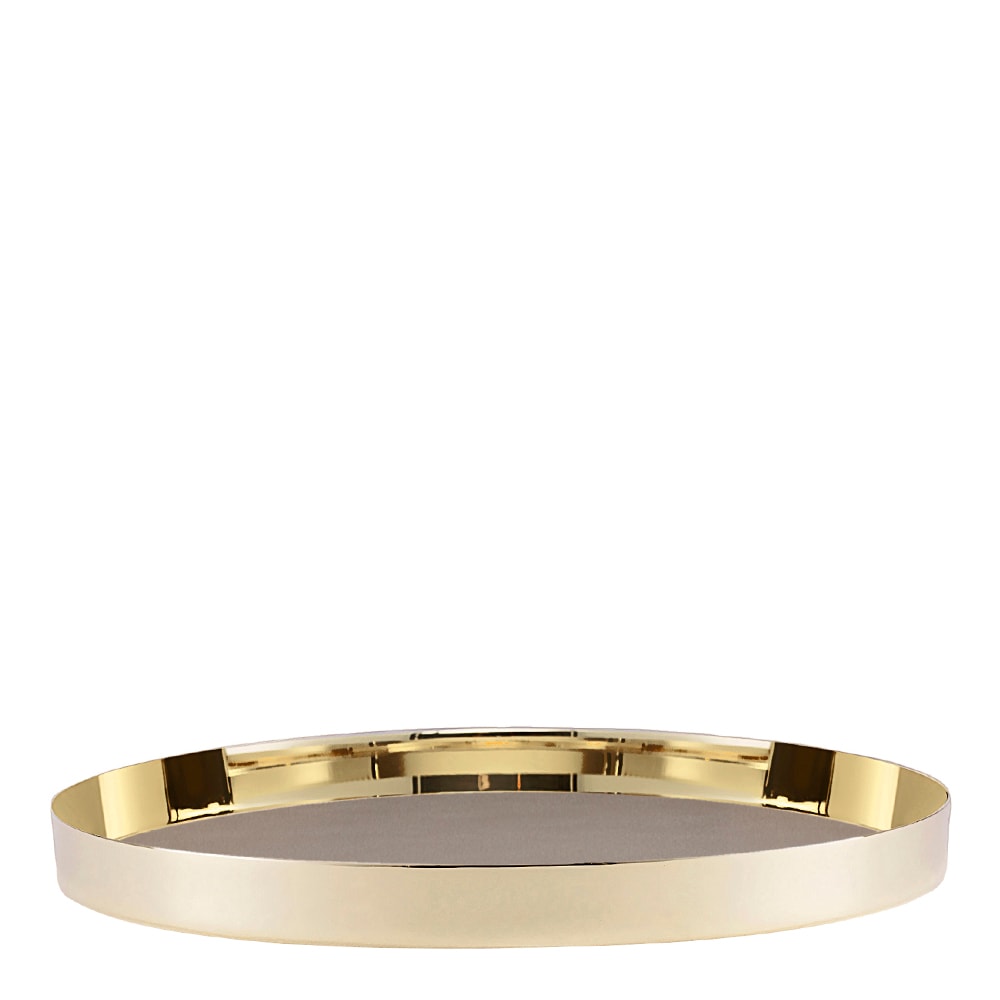 Karui Bricka Mellan 24 cm Mässing/Taupe Grey