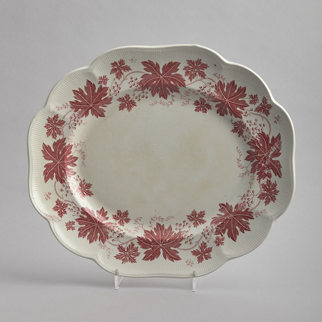 Röd Vinranka serveringsfat