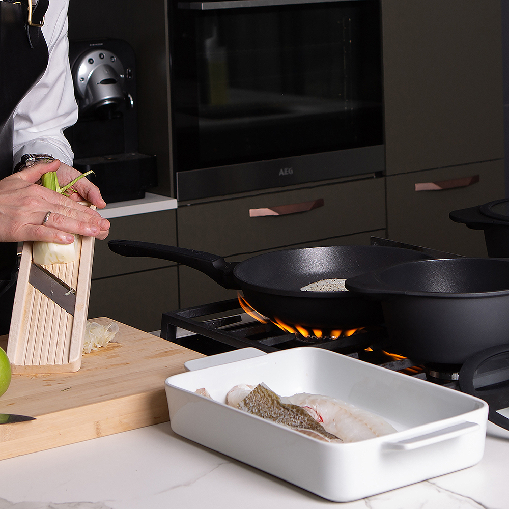 Daily Use Ugnsform med lock 3 delar Vit