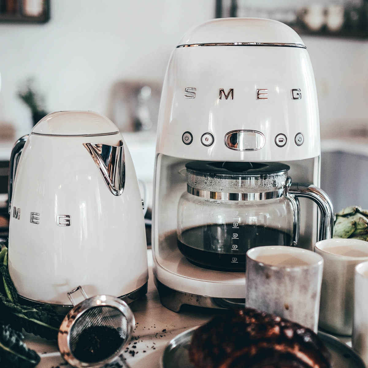 Smeg 50's Style Kaffebryggare Creme