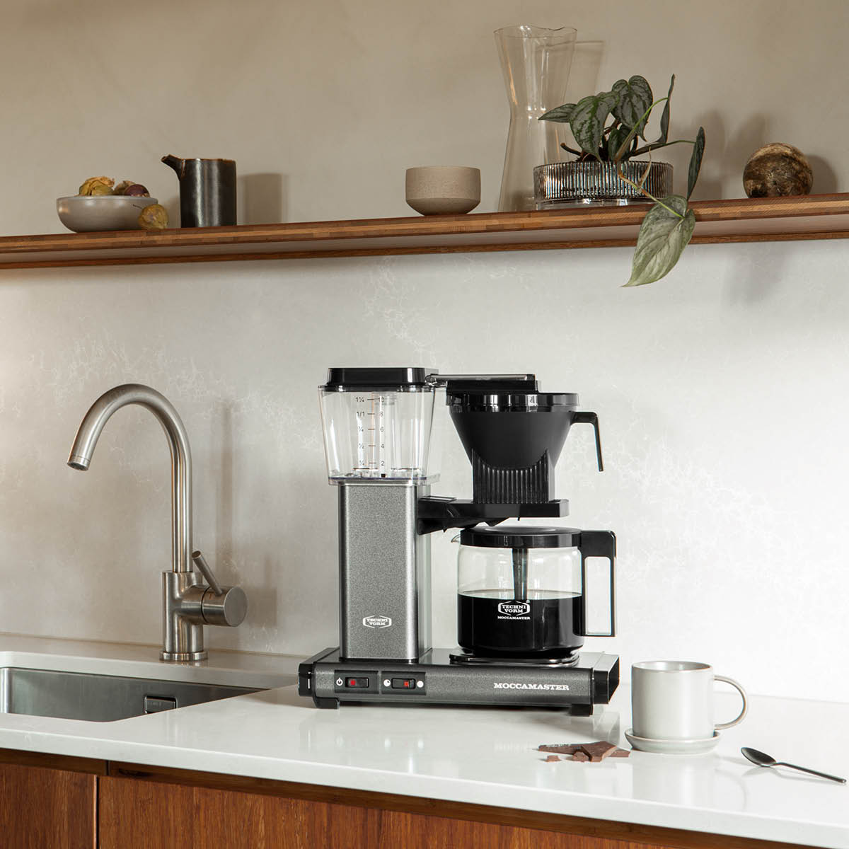 Moccamaster Automatic Kaffebryggare Stone Grey