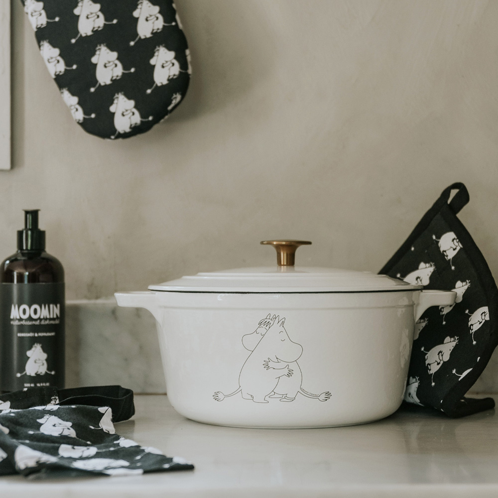 Mumin Gjutjärnsgryta 4,4 L Vit