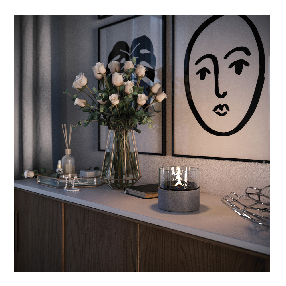 Café Raw Lykta 14 cm Grå