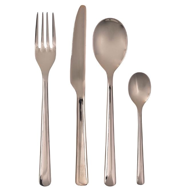 Hune Bestickset 16 delar Roséguld