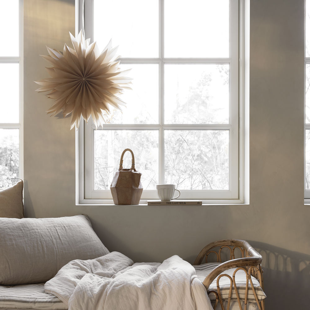 Athena Julstjärna 50 cm Beige