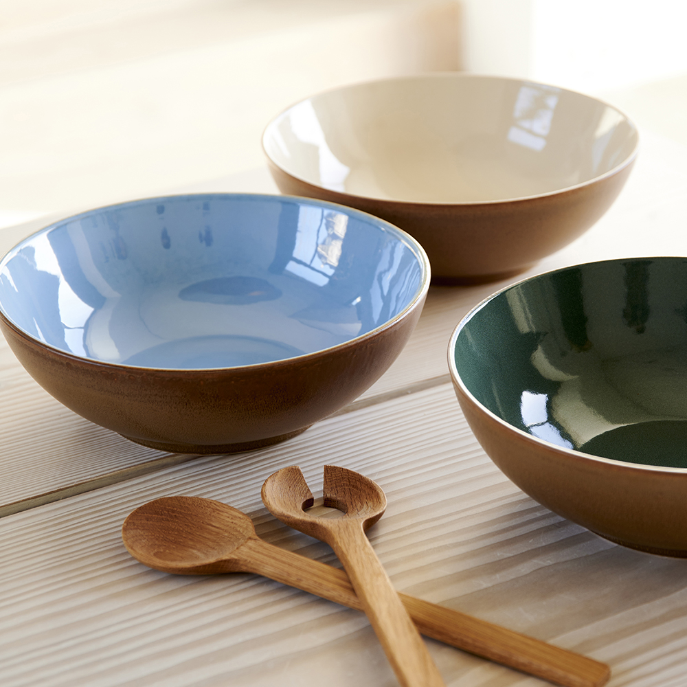 BITZ Salladsskål 30 cm Wood/Ocean