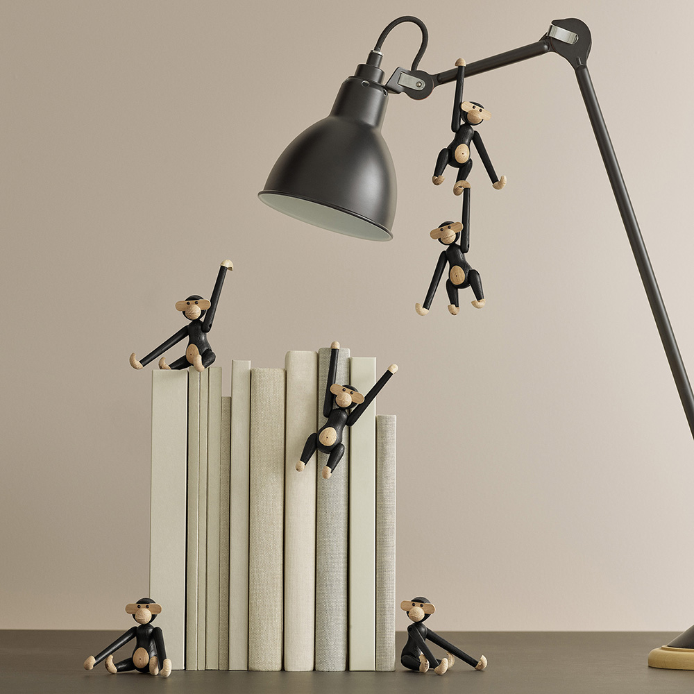 Kay Bojesen Apa mini 9,5 cm Mörkbetsad Ek