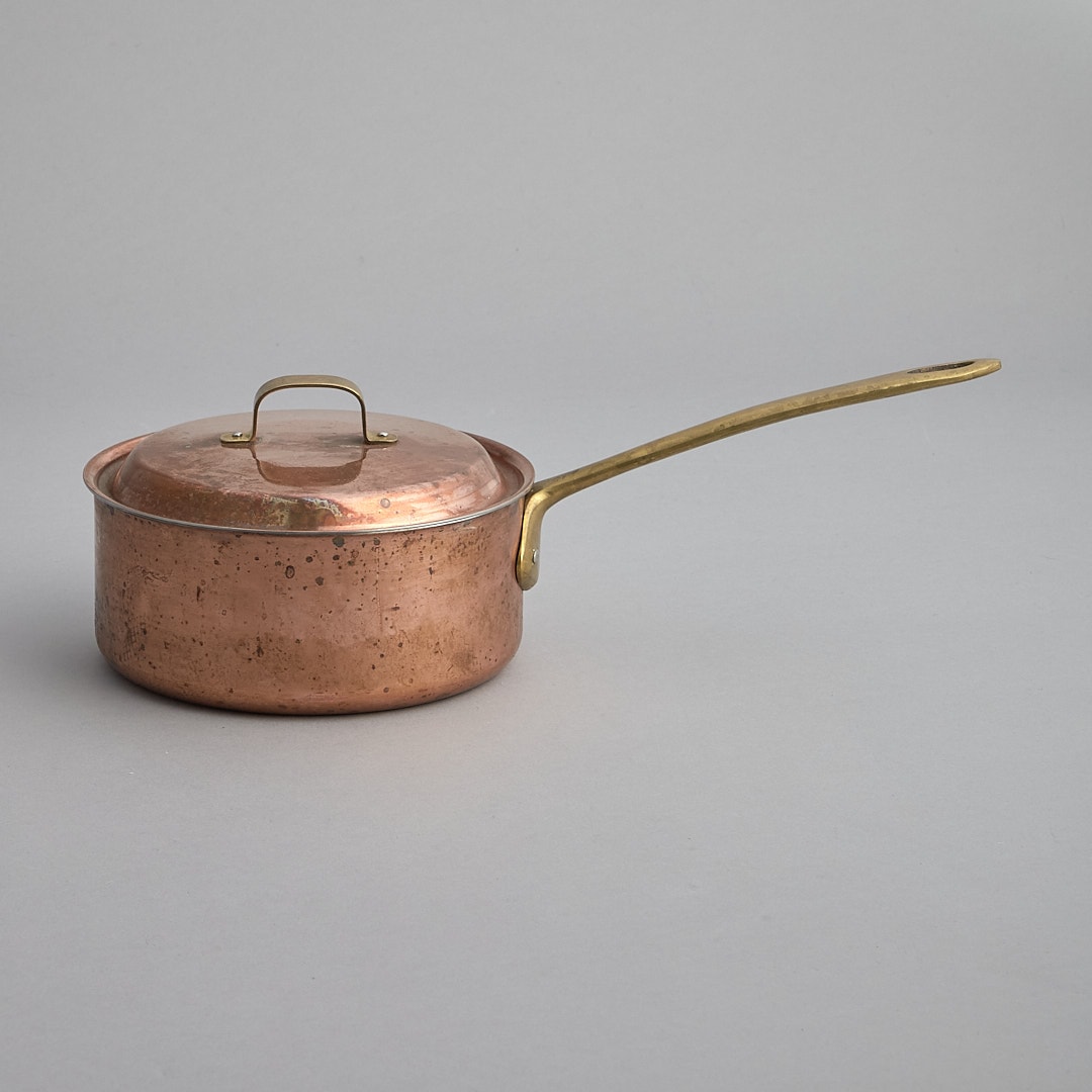 SÅLD Kopparkastrull Nils Johan