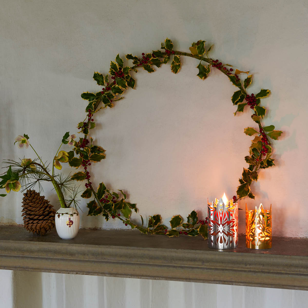 Ljuslykta 8 cm Förgylld