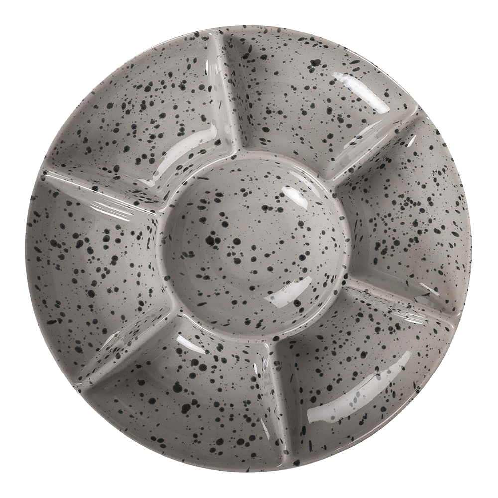 Ditte Serveringsfat 26 cm Grå/Svart