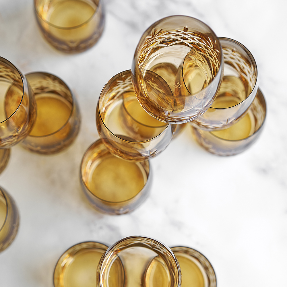 Crispy Aqua Glas 23 cl 2-pack Gul