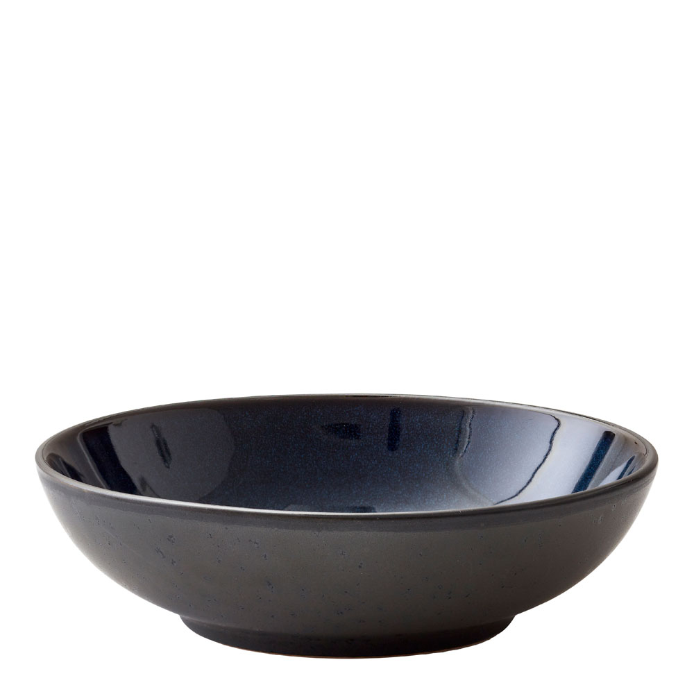 Pastaskål 20 cm Svart/Mörkblå
