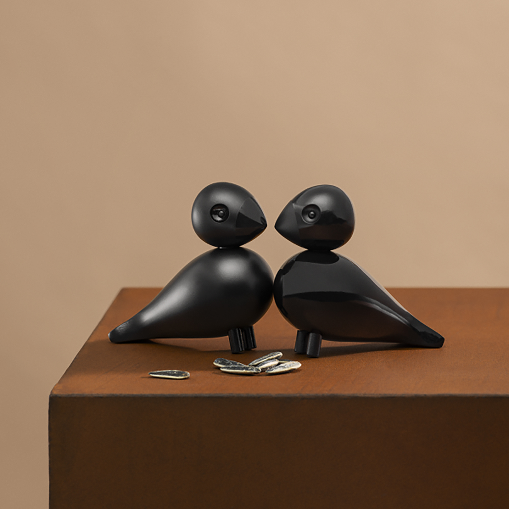 Kay Bojesen Lovebirds Trä Svart