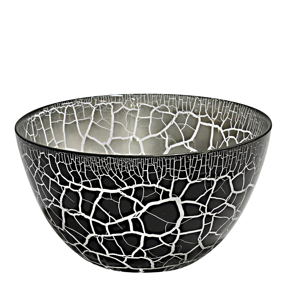Croco Skål 21 cm Svart/Silver
