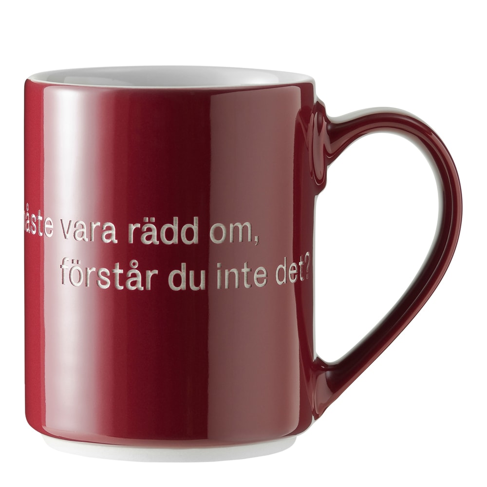 Astrid Lindgren Mugg Vinröd Livet är en sak