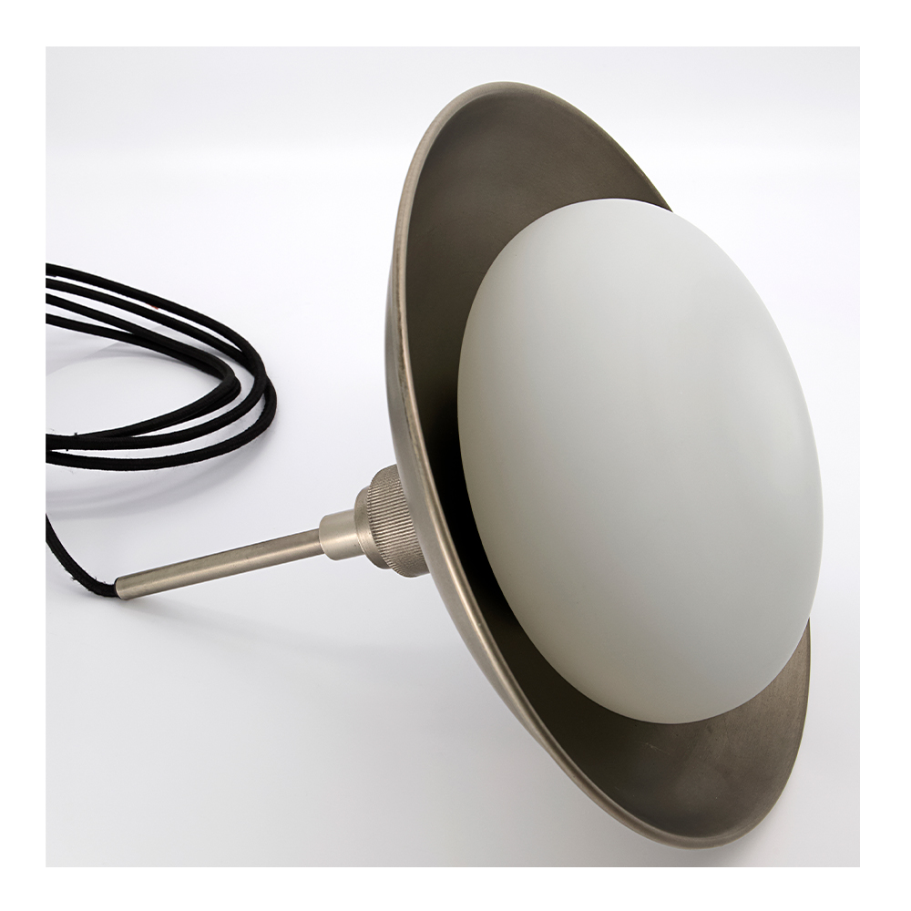 Boston Taklampa 32 cm Antikmässing