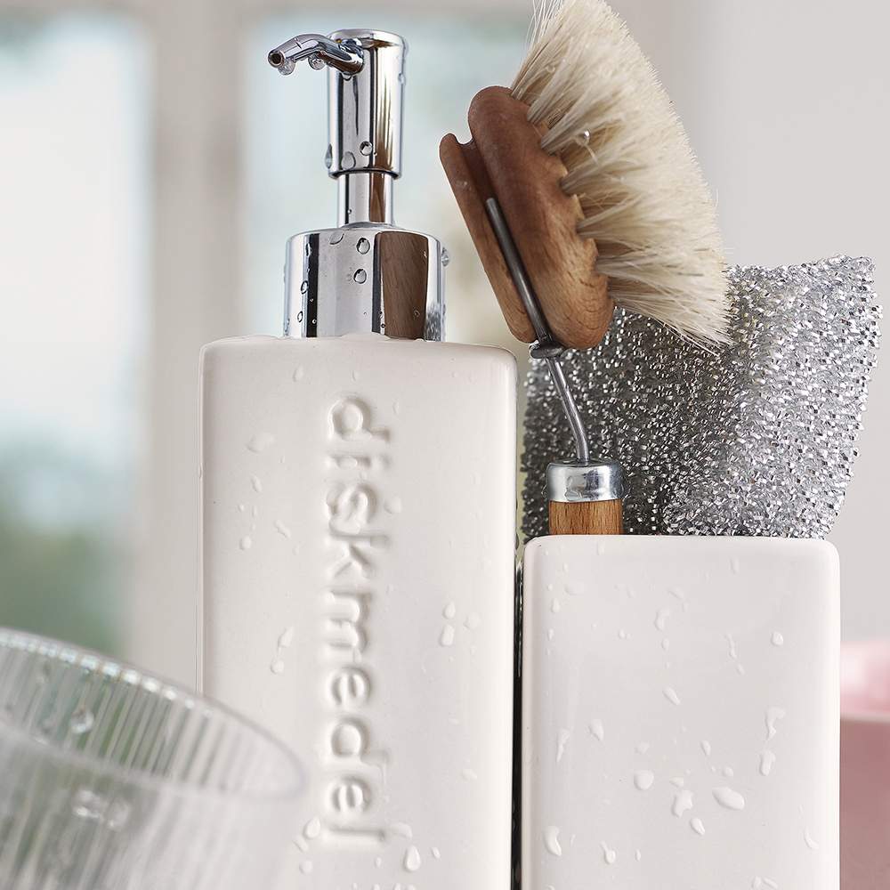 Kub Diskborsthållare 15 cm Vit