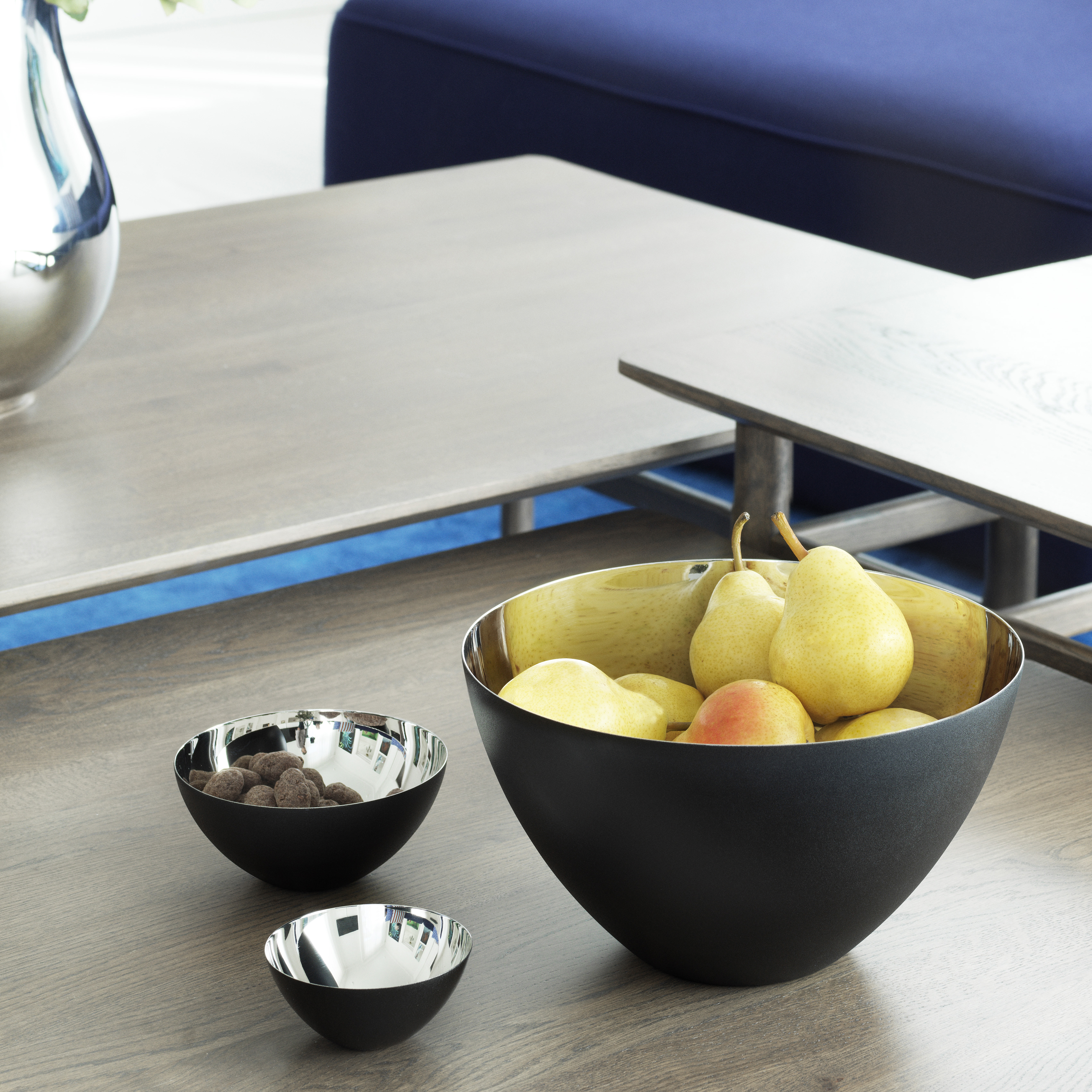 Krenit Skål 25 cm Silver