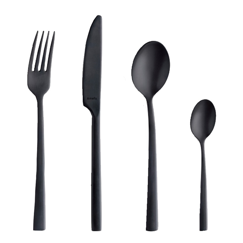 Manille Bestickset 16 delar Mattsvart