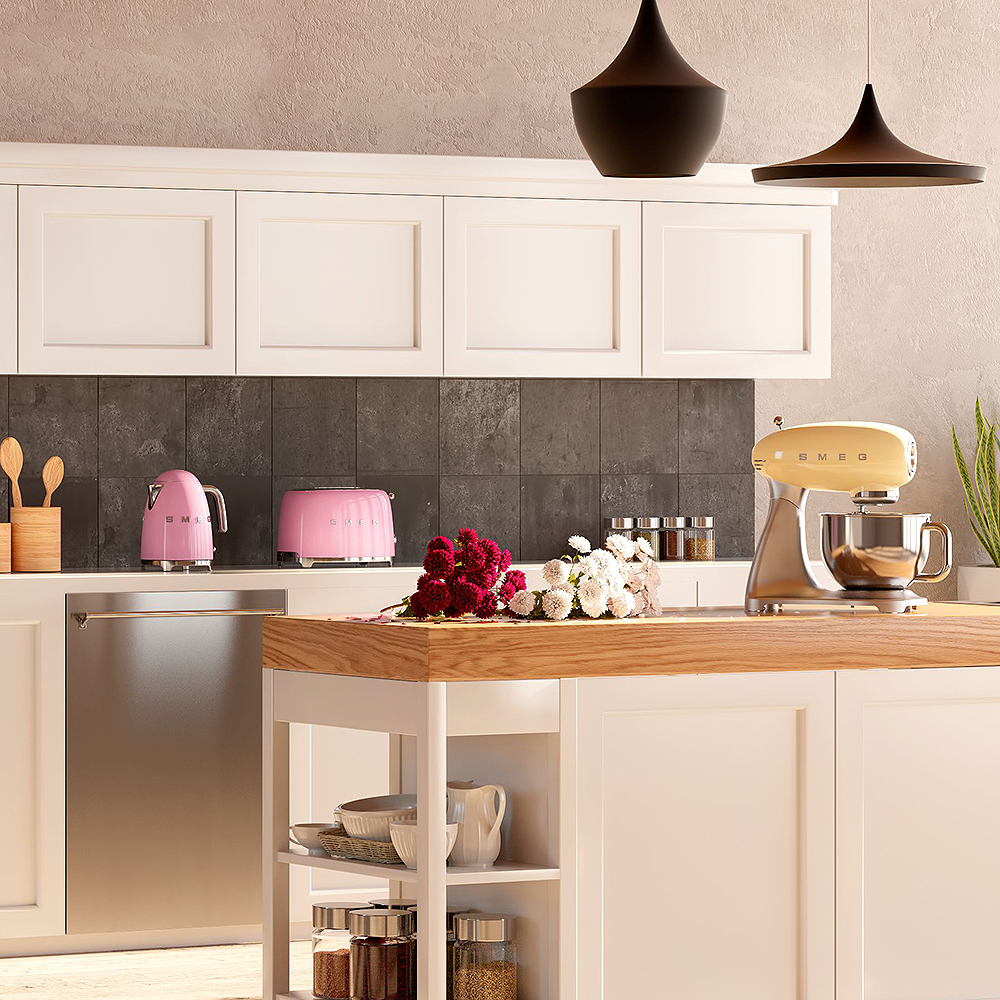 Smeg 50's Style Brödrost 2 skivor Rosa