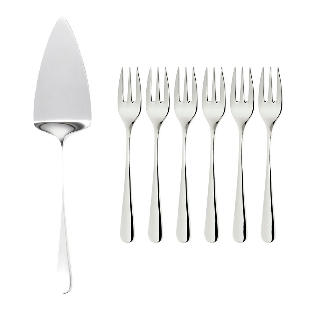 Serveringsset Tårtspade och Tårtgafflar Rostfritt Stål