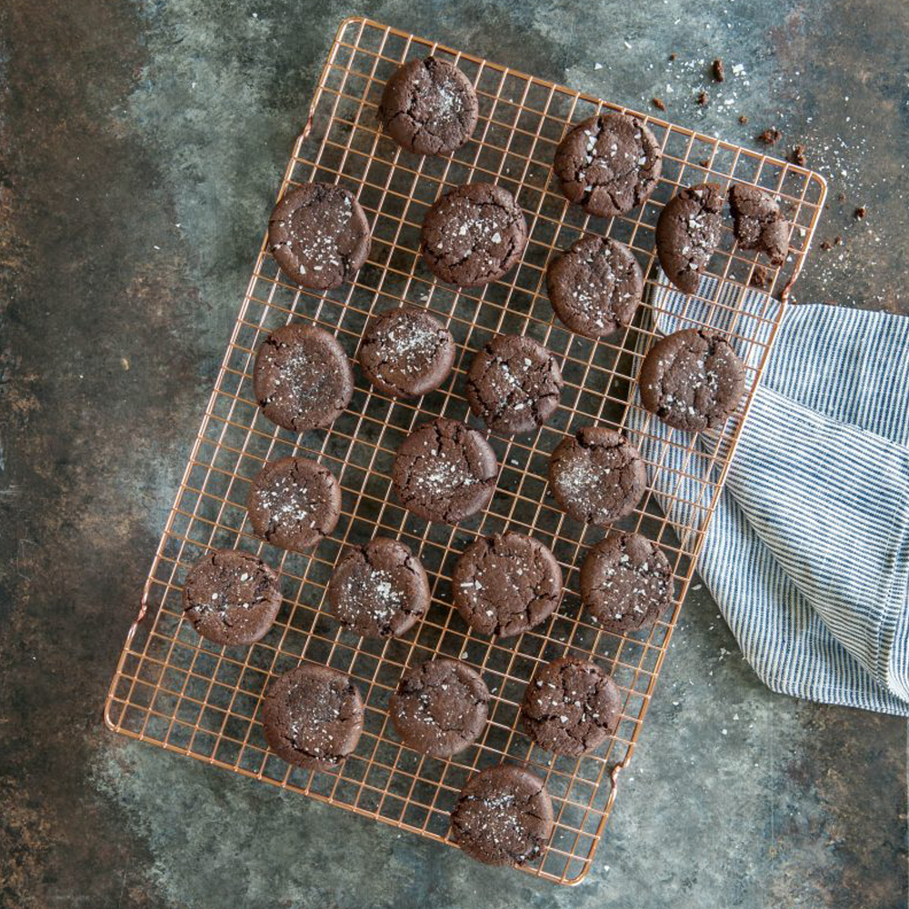 Avsvalningsgaller rektangulärt 42,5x29 cm Koppar