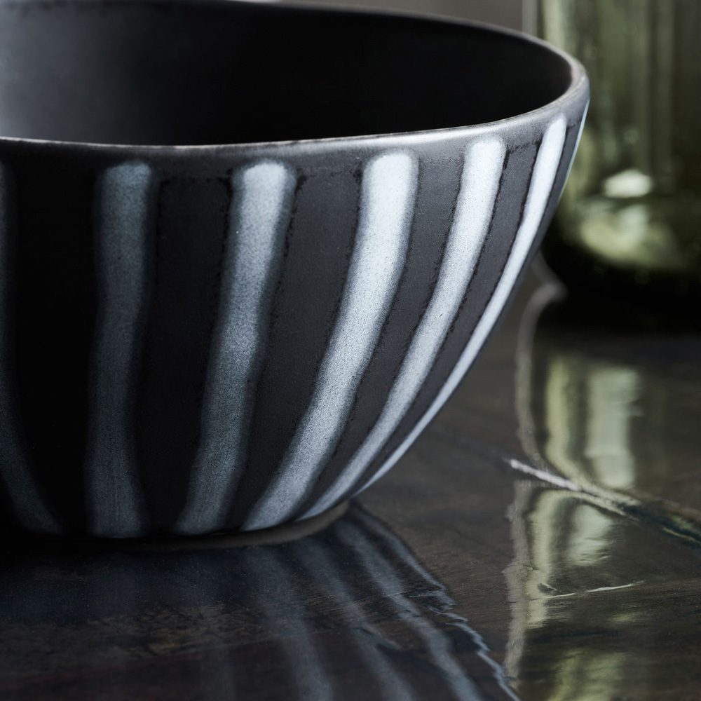 Line Sk&aring;l 12 cm Svart/Brun