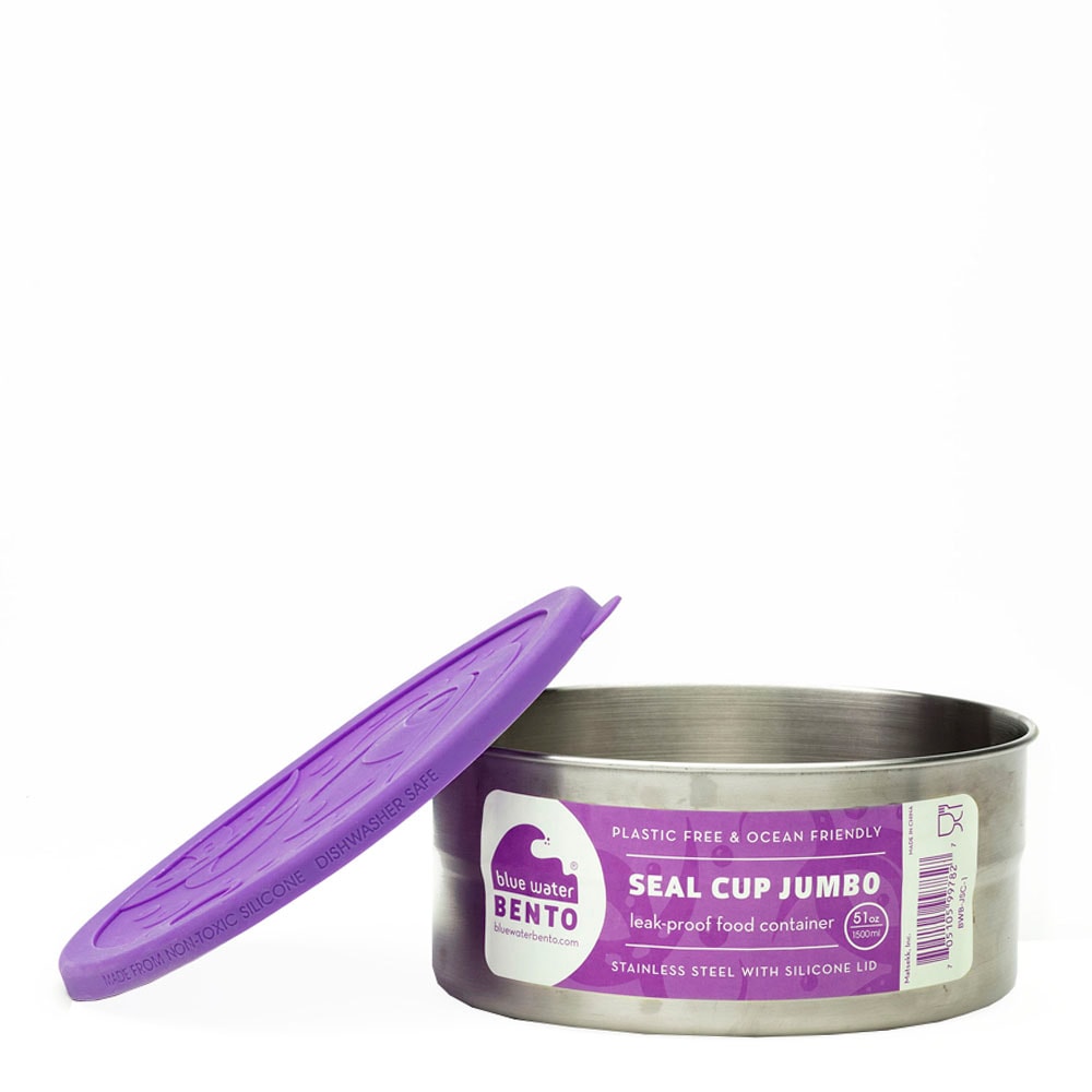 Seal Cup Rund burk Jumbo 18 cm Lila