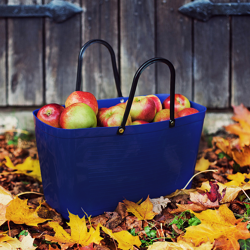 Väska Plast Stor Mörkblå