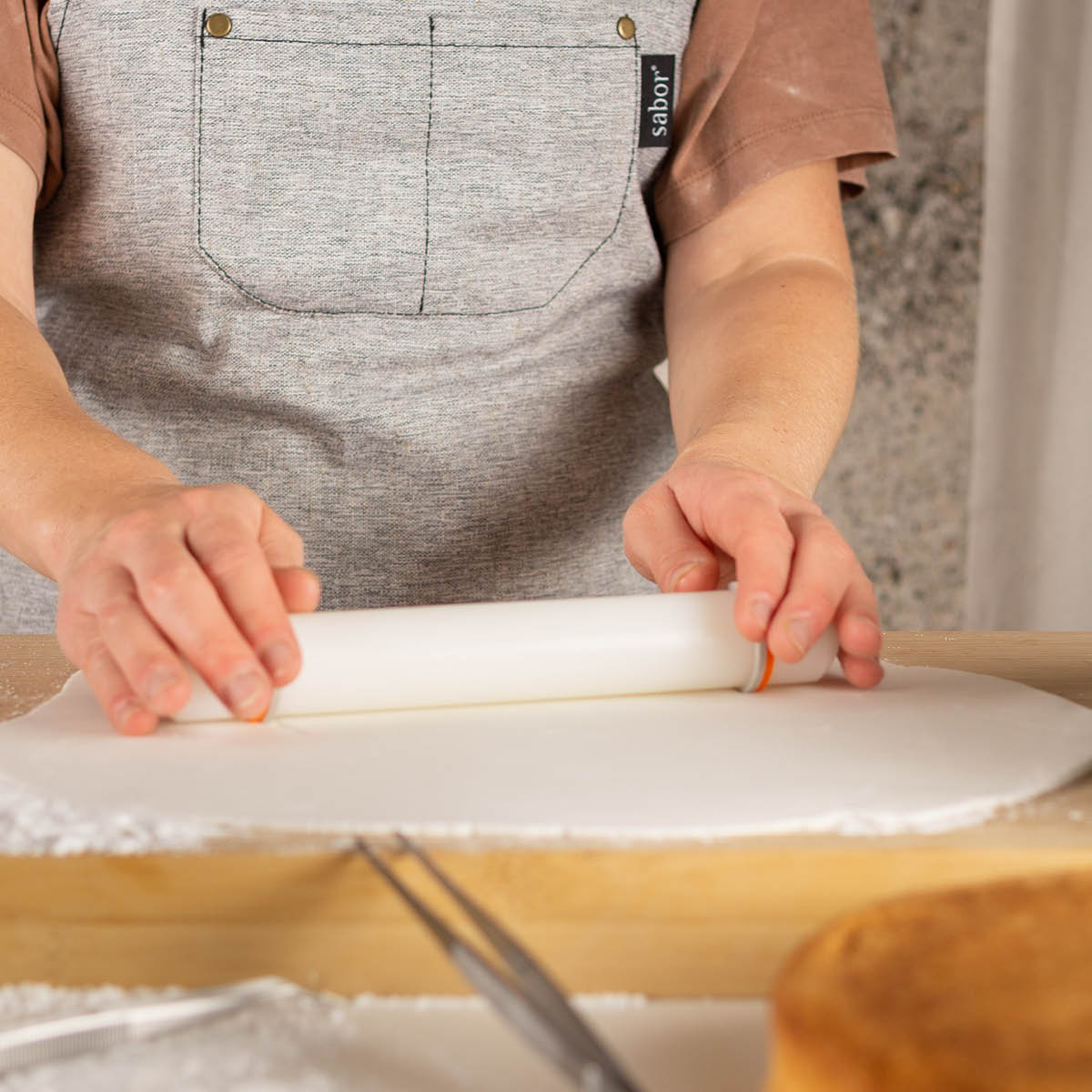 bAYk Fondant Rulle 3x23 cm Vit