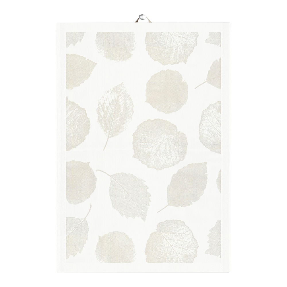 Bladnerv Handduk 35x50 cm Ljusgrå