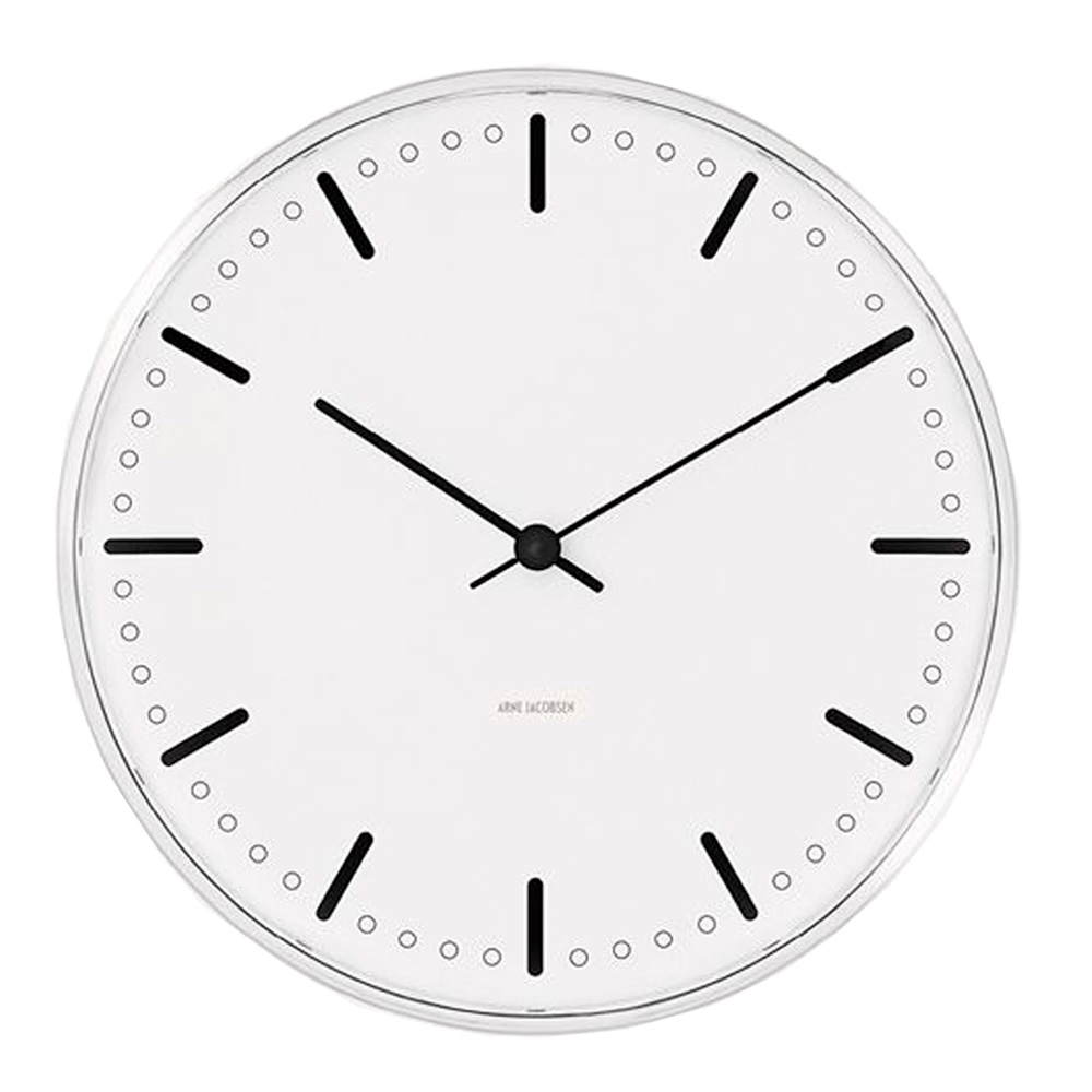 City Hall Väggur 21 cm Vit