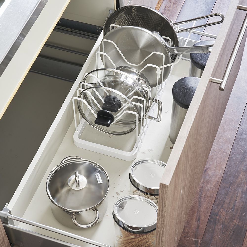 Tower Utdragbart Ställ för Köksredskap 45-82x20 cm Vit