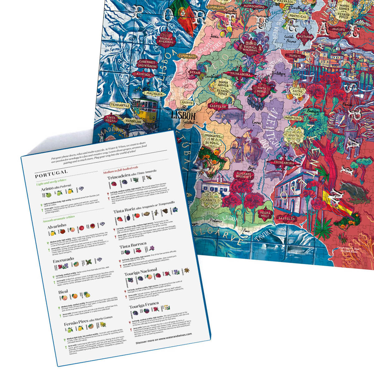 Vinpussel -  Portugal 1000 bitar Blå