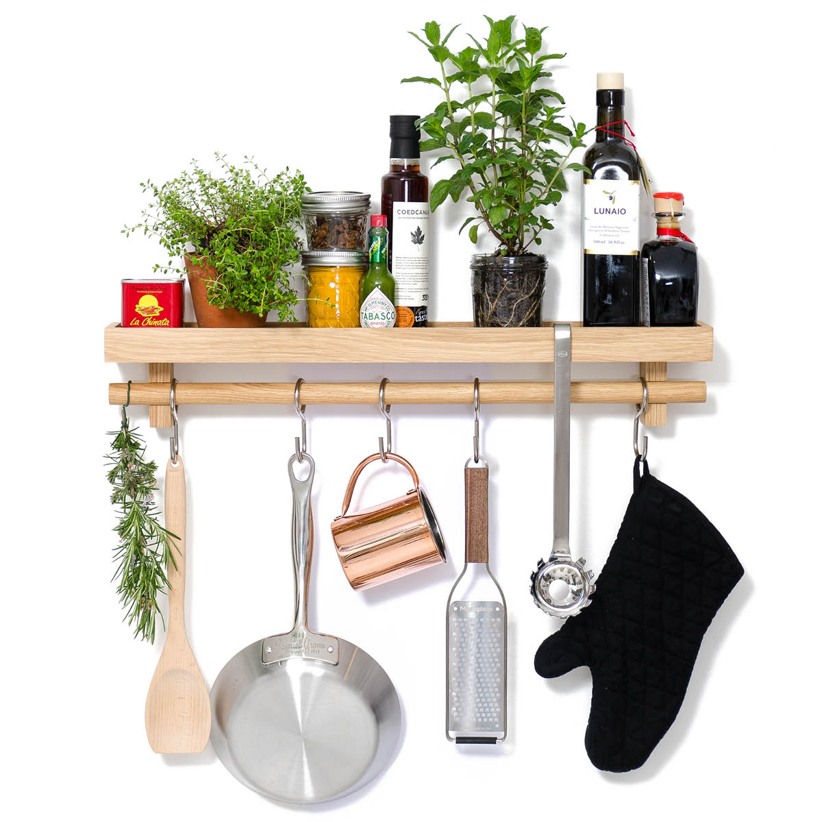 Cook House Hylla med Stång 61 cm Ek